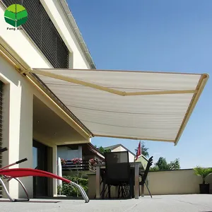 Awning Kualitas Tinggi Dapat Dilepas Luar Ruangan Tahan Air Aluminium Tenda Ditarik