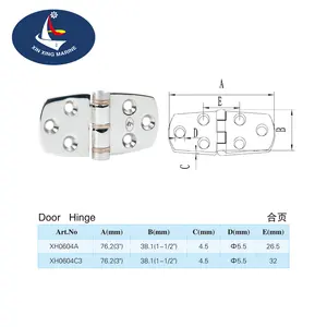 مفصلات اصطناعية للقوارب مصنوعة من الفولاذ المقاوم للصدأ 316 ماركة XINGXING Marine لأغراض صعبة