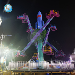 Equipo de parque de atracciones al aire libre con temática Rocket & Space de último diseño con construcción de fibra de vidrio y acero a la venta - Product Image 2