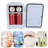 Mini Refrigerador de Belleza de 36W y 4L, Refrigerador Portátil para Viajes, Auto y Hogar con Congelador, Enfriador y Calentador, Bajo Nivel de Ruido, para Cuidado de la Piel y Cosméticos
