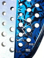 Raquette de padel en fibre de carbone hybride professionnelle