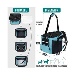 Mochila Transpirable de Malla de Poliéster para Mascotas, Diseño Personalizado, para Viajes en Bicicleta, para Perros, Gatos y Cachorros, para Uso Diario, <span class=keywords><strong>Cesta</strong></span> para Bicicleta - Product Image 4
