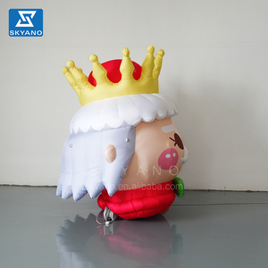 Personnages de dessins animés gonflables Roi et <span class=keywords><strong>couronne</strong></span> gonflable Accessoires de décoration de scène de théâtre de mascotte - Product Image 5