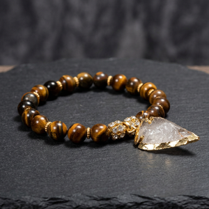 Wholesaler of Love Style Yellow Agate Arrow <b>Healing</b> Gemstone <b>Bracelet</b> Sale - Product Image 3