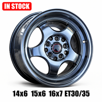 En stock, jantes de voiture 14x6, 15x7, 16x7, 4x100, 4x114.3, 5x100, 5x114.3 pour JDM Mazda Mx-5 Civic Accord Mini Cooper Racing Rim