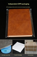 Carnet A5 personnalisé avec logo, couleur unie, en PU simple, pour le bureau, cadeau d'entreprise, manuel/journal