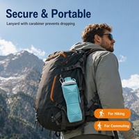 Bouteille d'eau pliable en silicone 600 ml, qualité alimentaire, pliable, randonnée, escalade, voyage, résistante à la chaleur, écologique, logo personnalisé