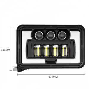 ไฟทำงาน LED 4x6 นิ้ว 5 นิ้ว สำหรับออฟโรด ทำจากอลูมิเนียมอัลลอย พร้อมสวิตช์ควบคุม สำหรับไฟรถยนต์ - Product Image 2