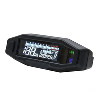 Panel Instrumen Sepeda Motor LED Digital Speedometer Tahan Air Pengukur Jarak Tempuh Pengukur Bahan Bakar Terbaik untuk Modifikasi Skuter