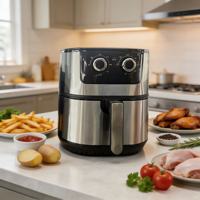 Friteuse à air multifonctionnelle intelligente et visuelle de 15 L, grande capacité, sans huile, pour usage domestique, personnalisable OEM