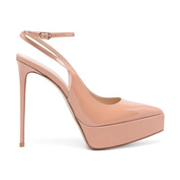 Sepatu Platform Wanita Model Klasik Ujung Runcing Gaya Formal Tinggi 14 CM