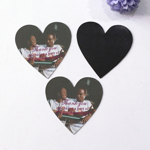 Foto impresa corazón nevera imán decoración del hogar invitación de boda GUARDAR LA FECHA tarjetas conmemorativas tarjetas magnéticas - Product Image 6