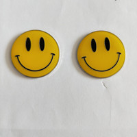 Happy Fun Smile Yellow Smile Face Enamel Gloss Pin Badge