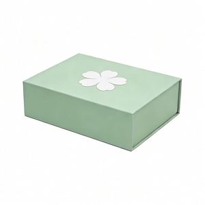 HOT Luxury <b>Magnetic</b> <b>Gift</b> <b>Box</b> Packaging Ribbon Handle Folding Custom Logo Rigid Cardboard Paper with Glossy Lamination Embossing - Product Image 3