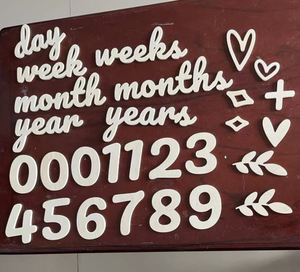 Unfinished <strong>Wooden</strong> Alphabet <strong>Letters</strong> And Numbers Blank <strong>Letters</strong> For Arts Crafts DIY Project - Product Image 1