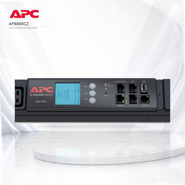 100% New and Original APC PDU AP8888CZ Metered Rack PDU 2G 0U 23.0kW 240V 0U 23kW 12 C13 Switch 50/60Hz Power Distribution