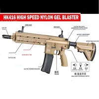 KK 416 Boîte à engrenages en nylon à tir continu haute vitesse pour jouet de tir à gel avec rotation vers le haut pour garçons