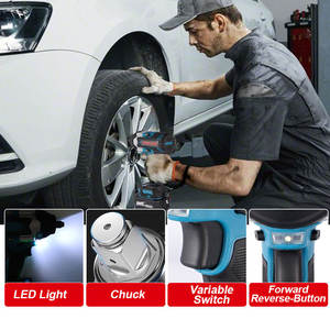 Meilleure vente 1000N/M Clé à chocs sans balais Batterie au lithium Jeu de clés électriques - Product Image 4