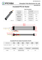 Chauffe-eau céramique PTC isolé 220V 1500W certifié CE pour appareils électroménagers