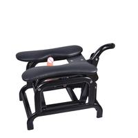 Silla Erótica BDSM con Máquina Sexual, Estructura Metálica, Silla para Masturbación Femenina con Vibrador y Dildo