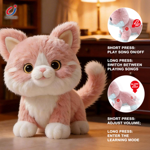 Jouet en peluche robot chat Chengji, multifonctionnel, interactif, éducatif précoce, simulation, jouet intelligent pour animaux de compagnie contrôlé par la voix - Product Image 2