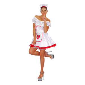 カップル医師看護師コスチュームセット 大人用ハロウィンコスプレパーティー衣装工場 - Product Image 2