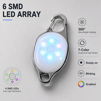 Lampe LED suspendue personnalisée, étanche et rechargeable par USB, certifiée BSCI, pour collier de chien, pour la sécurité nocturne et les promenades, avec fonction clignotante.