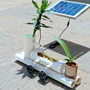 Bomba de Agua Solar de Plástico, Mini Fuente para Estanques de Peces y Acuarios, Circulación de Baja Presión, DC 24V, Uso en Exteriores - Product Image 1