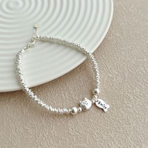 Dylam Lovely Charm Design Fashion Jewelry Rhodium Plated S925 <b>Silver</b> Bead Beaded Cat Fish Pendant Jewellery <b>Bangles</b> <b>Bracelets</b> - Product Image 5