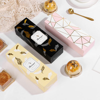 Boîte d'emballage pliable en papier kraft de qualité alimentaire avec logo personnalisé Boîtes en papier macaron biscuit gâteau avec fenêtre en PVC