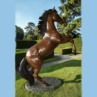 Statue de cheval au galop en bronze coulé, sculpture animale en métal pour la décoration de parcs, places publiques et jardins, service personnalisé disponible