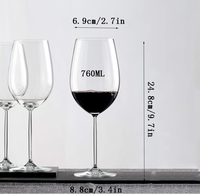 Verres à vin grande capacité transparents, verres à vin rouge Bourgogne, gobelets transparents Bordeaux, coupes en cristal en gros pour mariage