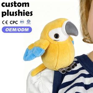 <span class=keywords><strong>Peluche</strong></span> a Forma di Pappagallo da 4,7 Pollici con Magnete da Spalla, Giocattoli Imbottiti Carini per Bambini e Bambine - Product Image 2