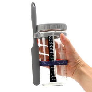 ขวดแก้วฝาปิดสนิทสำหรับเพาะเชื้อแป้งหมักธรรมชาติ ถังหมักยีสต์ เลาเอน ขวดคาเวียร์พร้อมฝาปิดและมาตรวัด รุ่น 730BLGT - Product Image 6