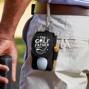 Bolsa de malla personalizada de PU ecológica para accesorios de golf, soporte para tees, regalos para hombres, clip premium - Product Image 5