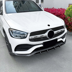 Mercedes-Benz GLC-Class Front Lip Splitter Carbon Fiber Texture ABS 2020-2022 AMG Style - Product Image 2