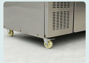 Refroidisseur d'affichage de réfrigération de restaurant commercial Type de porte ouverte Dim Sum Cabinet avec marbre pour affichage de fruits de mer et de gâteaux - Product Image 5