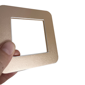 Interruptor táctil eléctrico suave de aluminio anodizado cepillado Marco Interruptor y enchufe de pared de luz de metal - Product Image 3