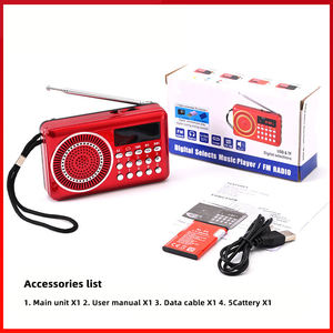 Custom LED Display Digital Keypad FM Radio Telescopic Antenna <b>USB</b> TF Card Home Elderly Portable Broadcast Audio Receiver - Product Image 4