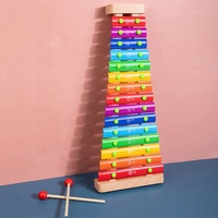 Percussion Instrument Orff Xylophone 15 Tone Music Toy 15 Scales Colorful Musical Instrument for Toddlers