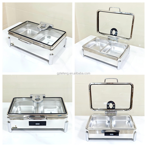 Прочный новейший гостиничный ресторан, интеллектуальная сенсорная панель, Электрический согревающий поднос из нержавеющей стали, подогреватель для еды в буфете - Product Image 6