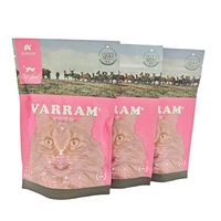 Sacs refermables personnalisés mats avec protection UV, 500g, 1kg, pour aliments pour chats, emballage pour aliments pour animaux de compagnie