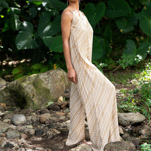 Combinaison ample à bretelles imprimée Aloha, en rayonne respirante de haute qualité, vente en gros d'usine - Product Image 2