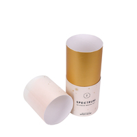 Tube d'emballage d'encens de luxe rond biodégradable avec logo personnalisé doublure en éponge mince avec gaufrage des bâtons d'encens ronds et cône