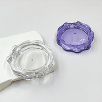 Nouvelle boîte de poudre de blush transparente 5G, couleur unie, vide, en plastique, pour emballage cosmétique