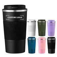 Vente en gros de gobelets isolés tasse à vide avec logo personnalisé cadeau de sublimation tasse de voyage à café en acier inoxydable pour boissons chaudes