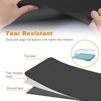 Tapis de Pilates imprimé avec motif personnalisé, tapis de yoga épais et grand en TPE, écologique, antidérapant, 8 mm avec logo
