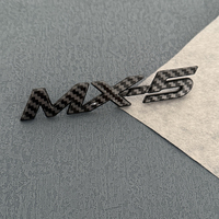 Emblème 3D noir brillant Mazda MX-5 en plastique ABS, autocollant de remplacement pour coffre arrière de voiture NC/ND/NA/NB, haute qualité, facile à poser