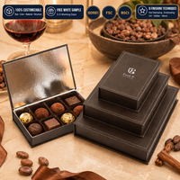 Scatola di Cartone Personalizzata per Barrette di Cioccolato, Confezione Regalo di Lusso Rigida per Cioccolato, Scatole Vuote Magnetiche per Confezionamento Cioccolato
