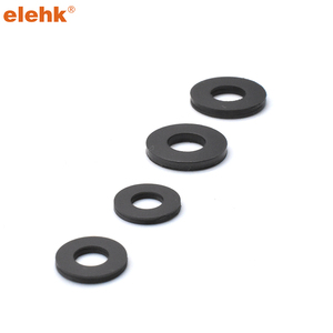 ELEHK Rondelle d'espacement en <span class=keywords><strong>plastique</strong></span> noir et blanc PA66 Rondelle d'espacement en nylon remplie de verre Joint en <span class=keywords><strong>plastique</strong></span> en nylon Rondelles plates en <span class=keywords><strong>plastique</strong></span> - Product Image 5